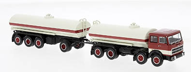 BREKINA 58550 - H0 - Fiat 691 Millepiedi Tankzug rot, weiss, Bj. 1970